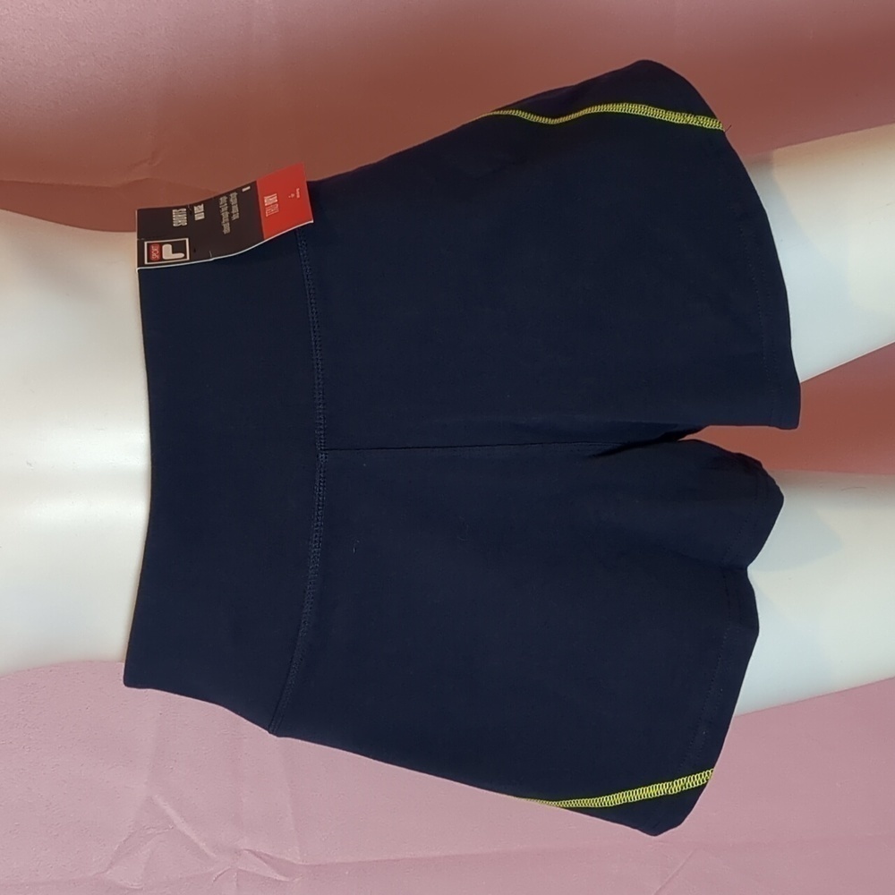 Fila Navy Blue Tru-Dry Mid Rise Moisture Wicking Athletic Shorts size Medium